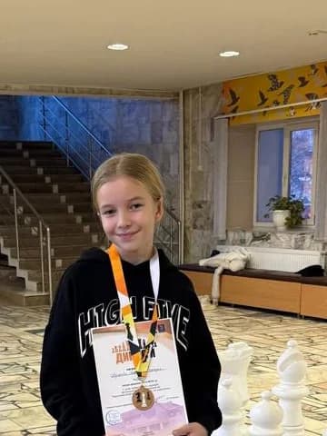 Софья Лазарева, 12 лет, ученица школы Skillchess, победительница кубков Сарапула